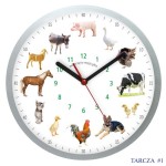ZEGAR ŚCIENNY Z 12 GŁOSAMI ZWIERZĄT #S