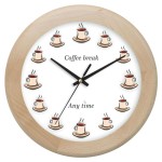 ZEGAR DREWNIANY RONDO COFFEE TIME