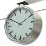 ZEGAR METALOWY 14" DWUSTRONNY 