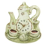 ZEGAR CERAMICZNY CZAJNIK #2