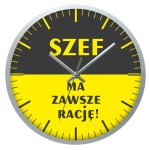 ZEGAR CZARNY HUMOR / RACJA SZEFA 2