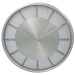 ZEGAR ALUMINIOWY Z WYPUKŁYMI INDEKSAMI