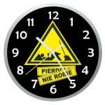 ZEGAR CZARNY HUMOR / DLA NIEROBA