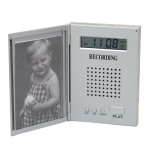 ZEGAR LCD Z NAGRYWANIEM DŹWIEKU