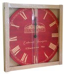 ZEGAR MDF GIGANT 58CM RED