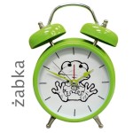 BUDZIK METALOWY Z GŁOSEM/ ŻABKA