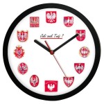 ZEGAR ŚCIENNY POLSKIE ORŁY