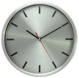 ZEGAR ALUMINIUM 12" Z METALOWĄ TARCZĄ