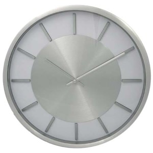 ZEGAR ALUMINIOWY Z WYPUKŁYMI INDEKSAMI